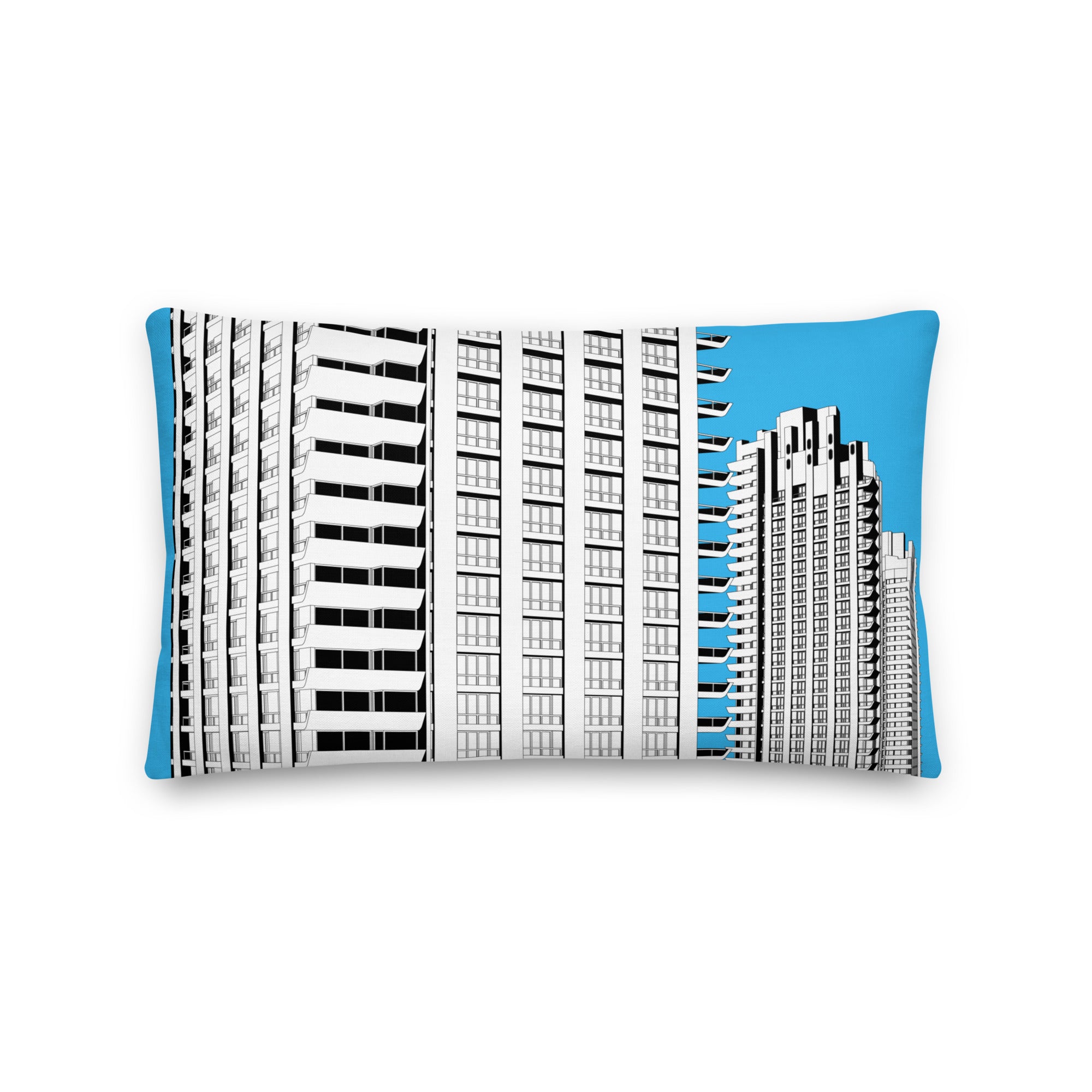 Barbican Towers Blue Cushions