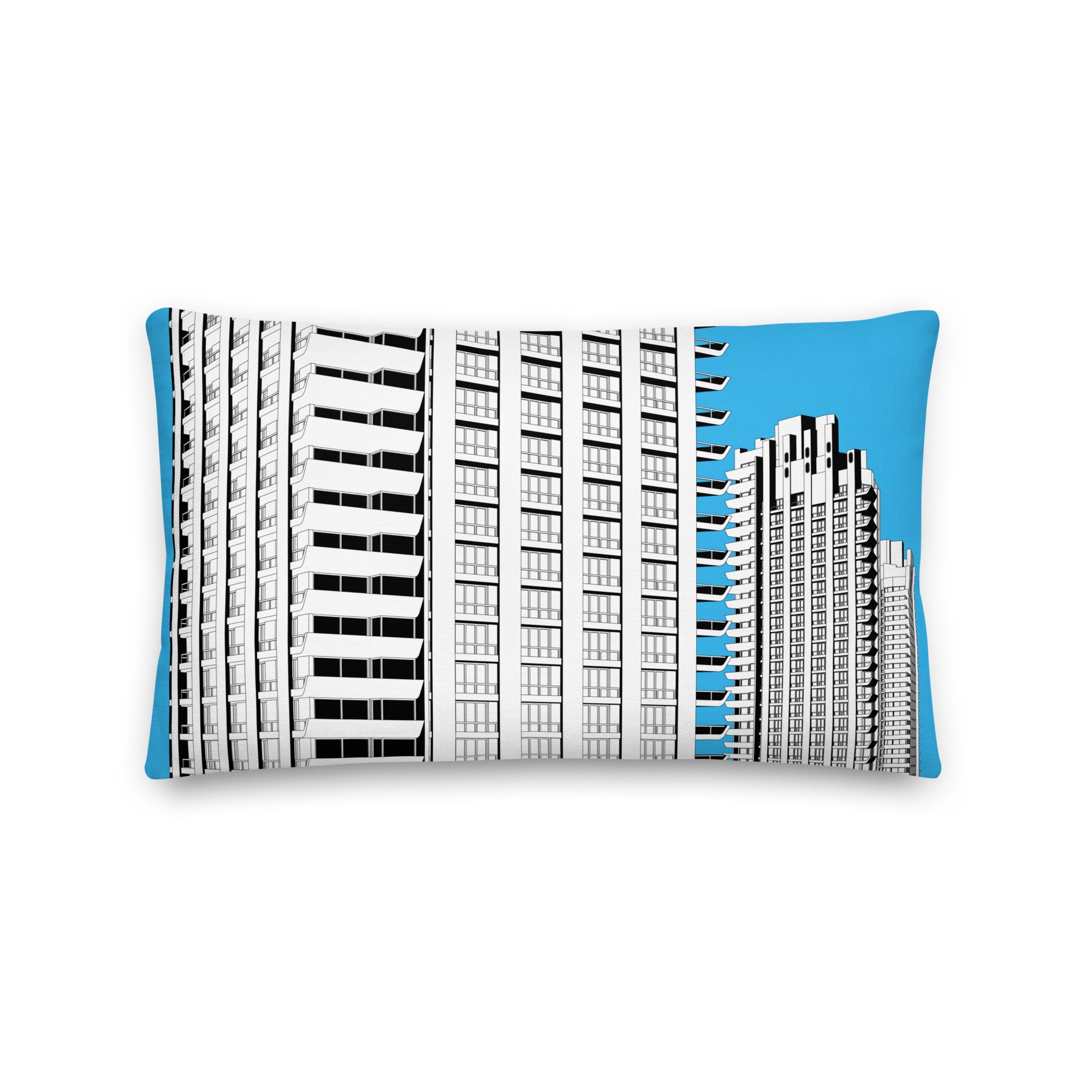 Barbican Towers Blue Cushions