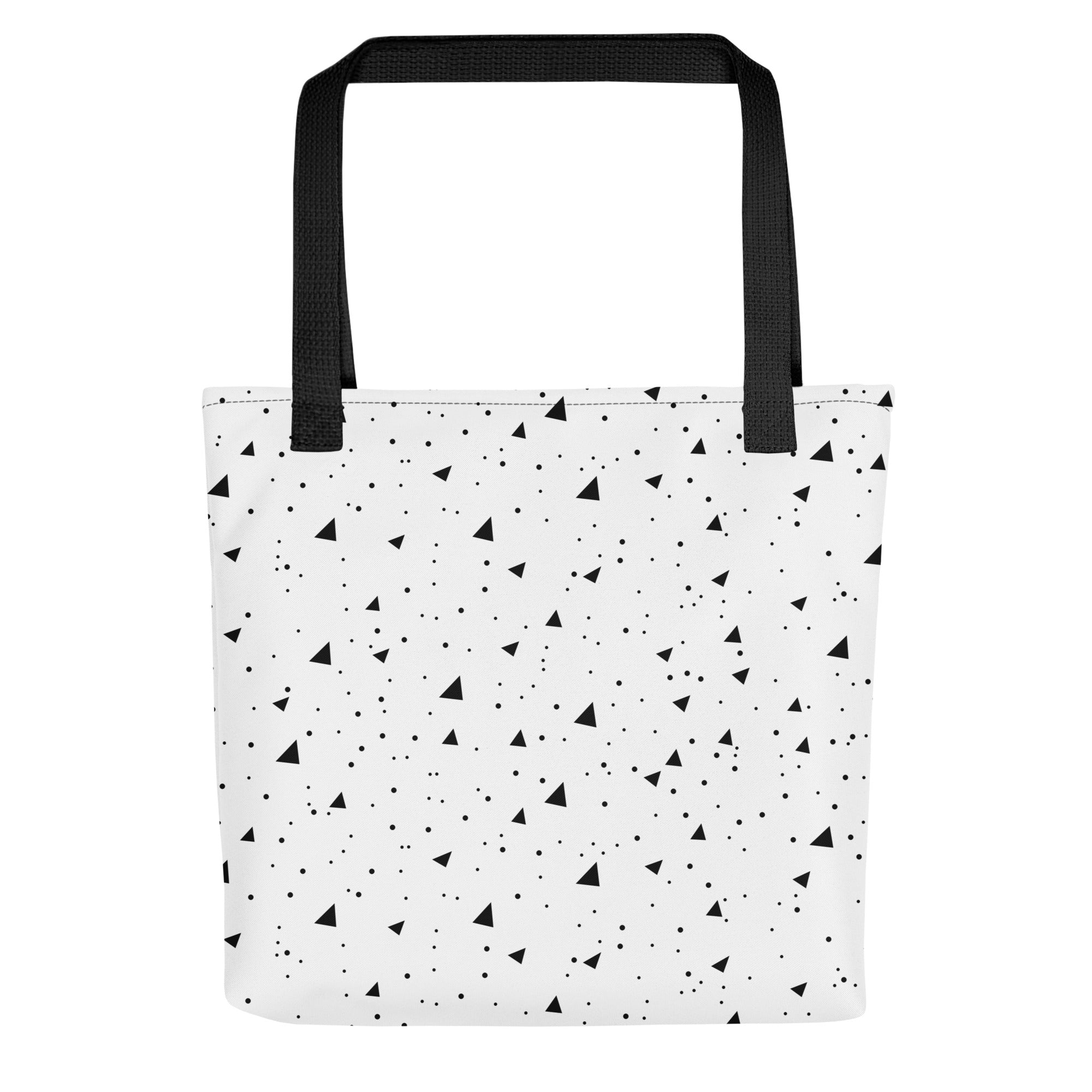 Black and white design bag Matt Black Bag with White Logo - Better-Package.com main image 2