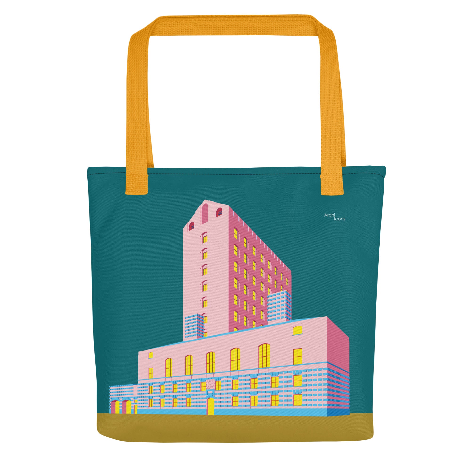 Police Shackle Pattern Print Leather Tote Bag main image 1