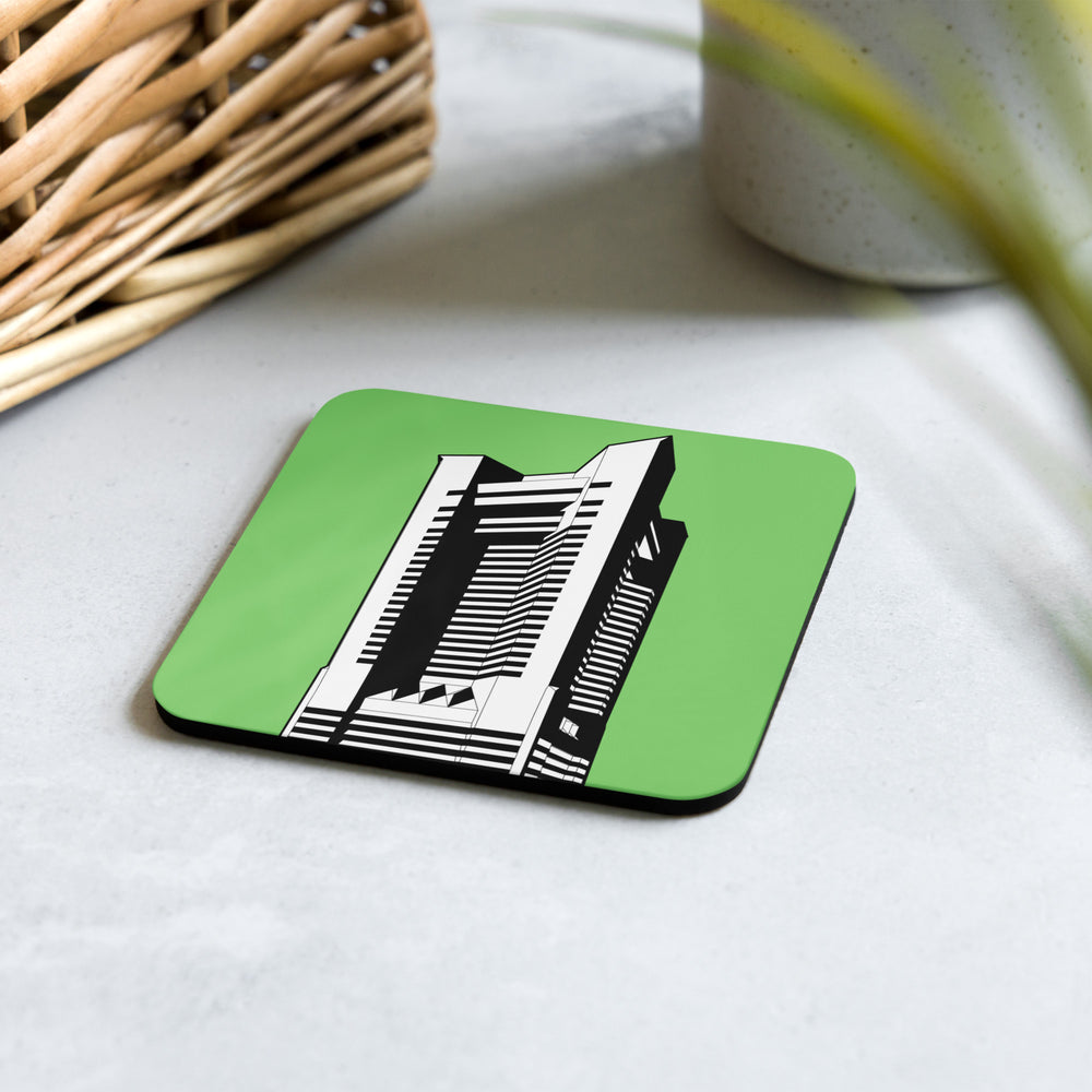 Yokohama Landmark Tower Cork-back Coaster