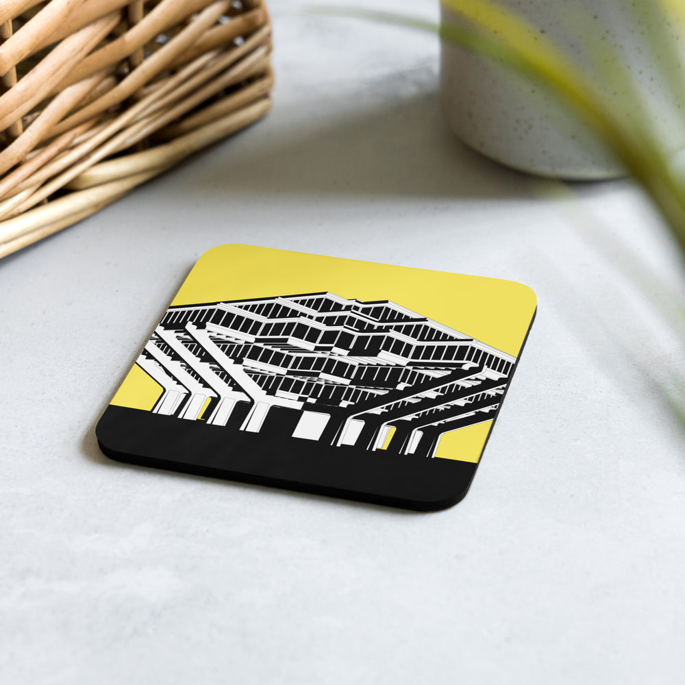 Geisel Library Cork-back Coaster