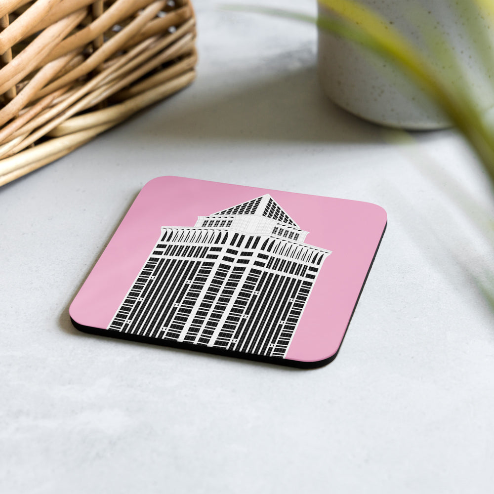 BNY Mellon Center Cork-back Coaster