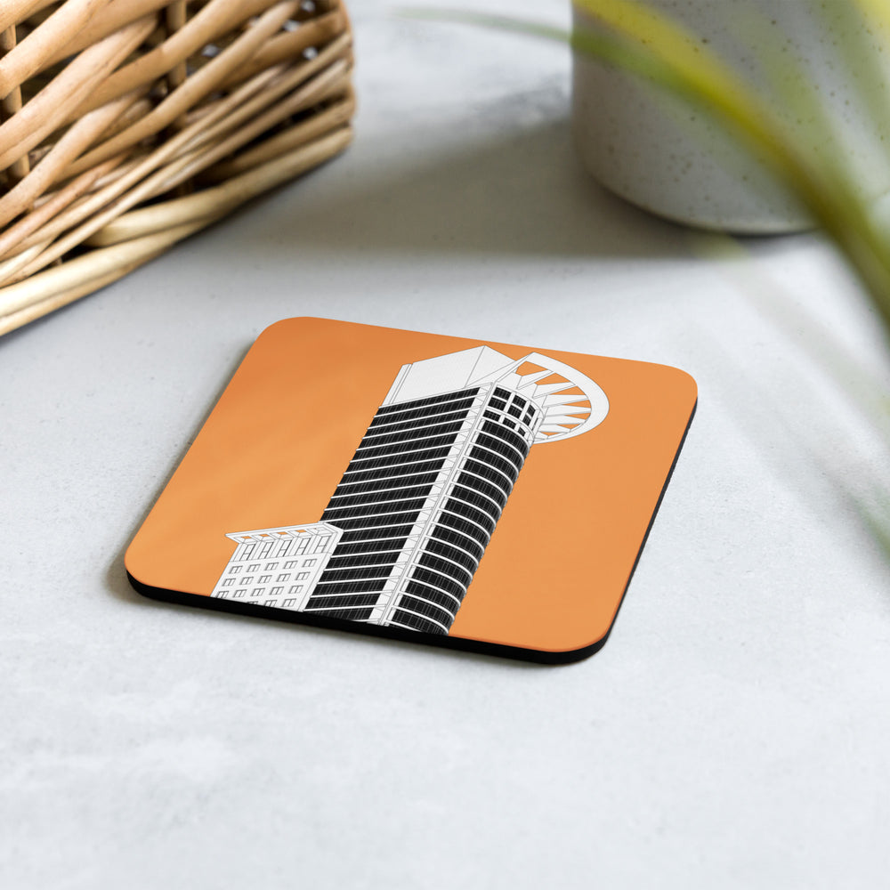 DZ Bank HQ Cork-Back Coaster