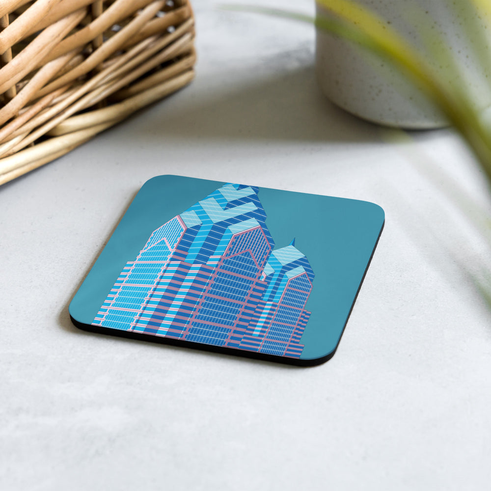 Liberty Place Cork-Back Coasters