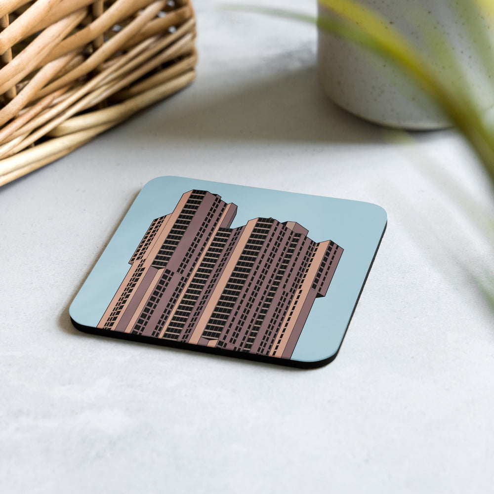 River Park Towers Cork-back Coaster