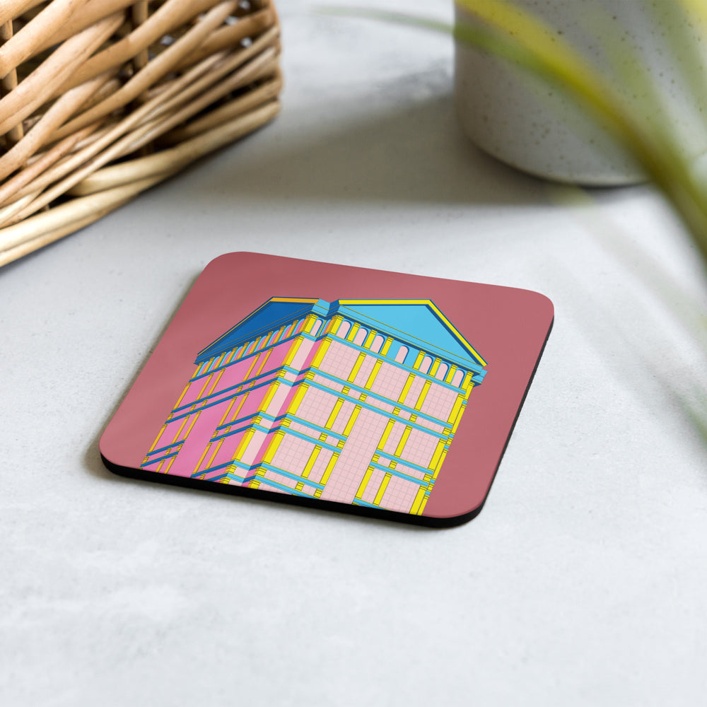 77 West Wacker Drive Cork-back Coaster