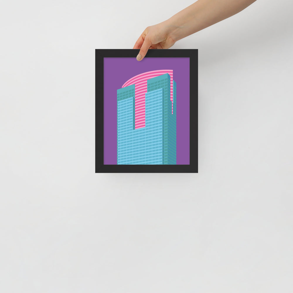 Gas Company Tower Framed Prints