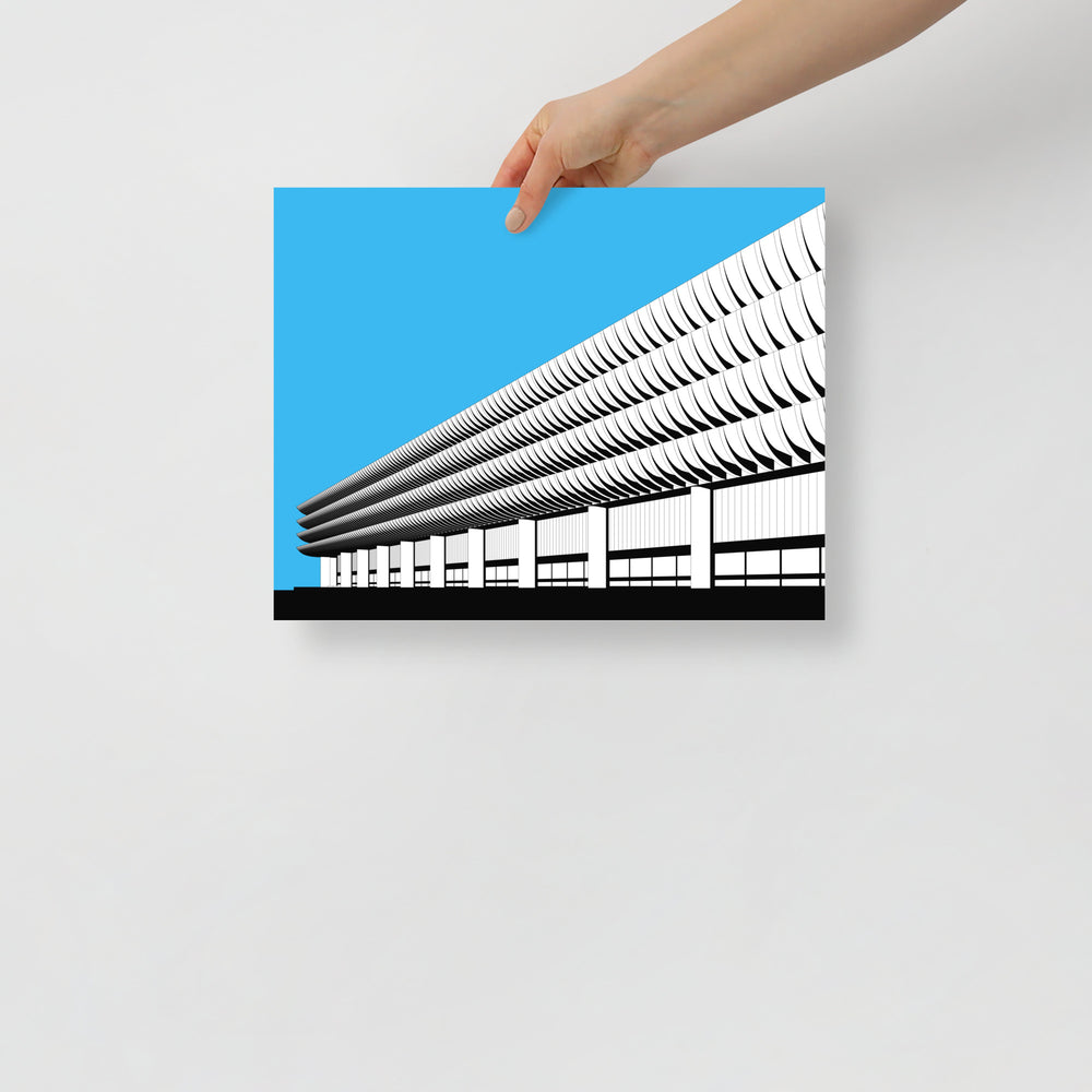 Preston Bus Station Blue Posters