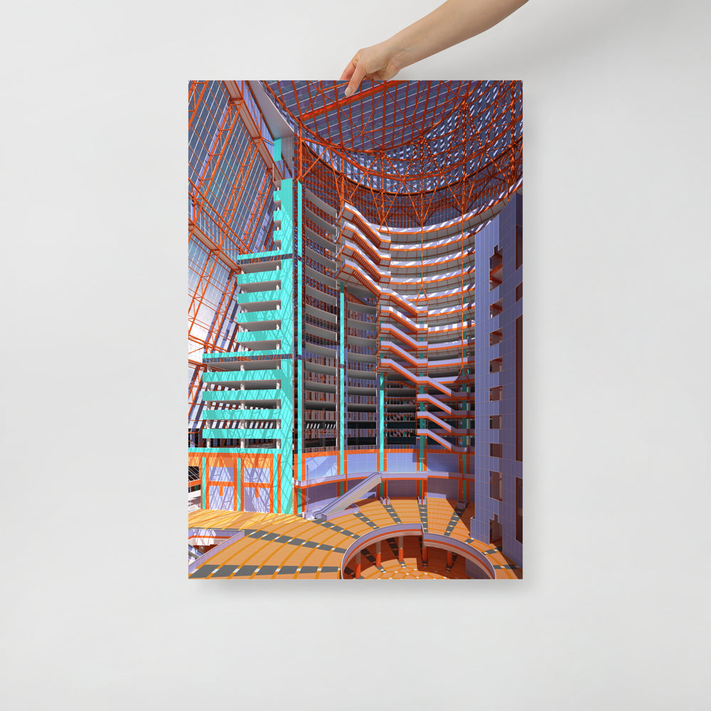 James R. Thompson Center Interior Posters