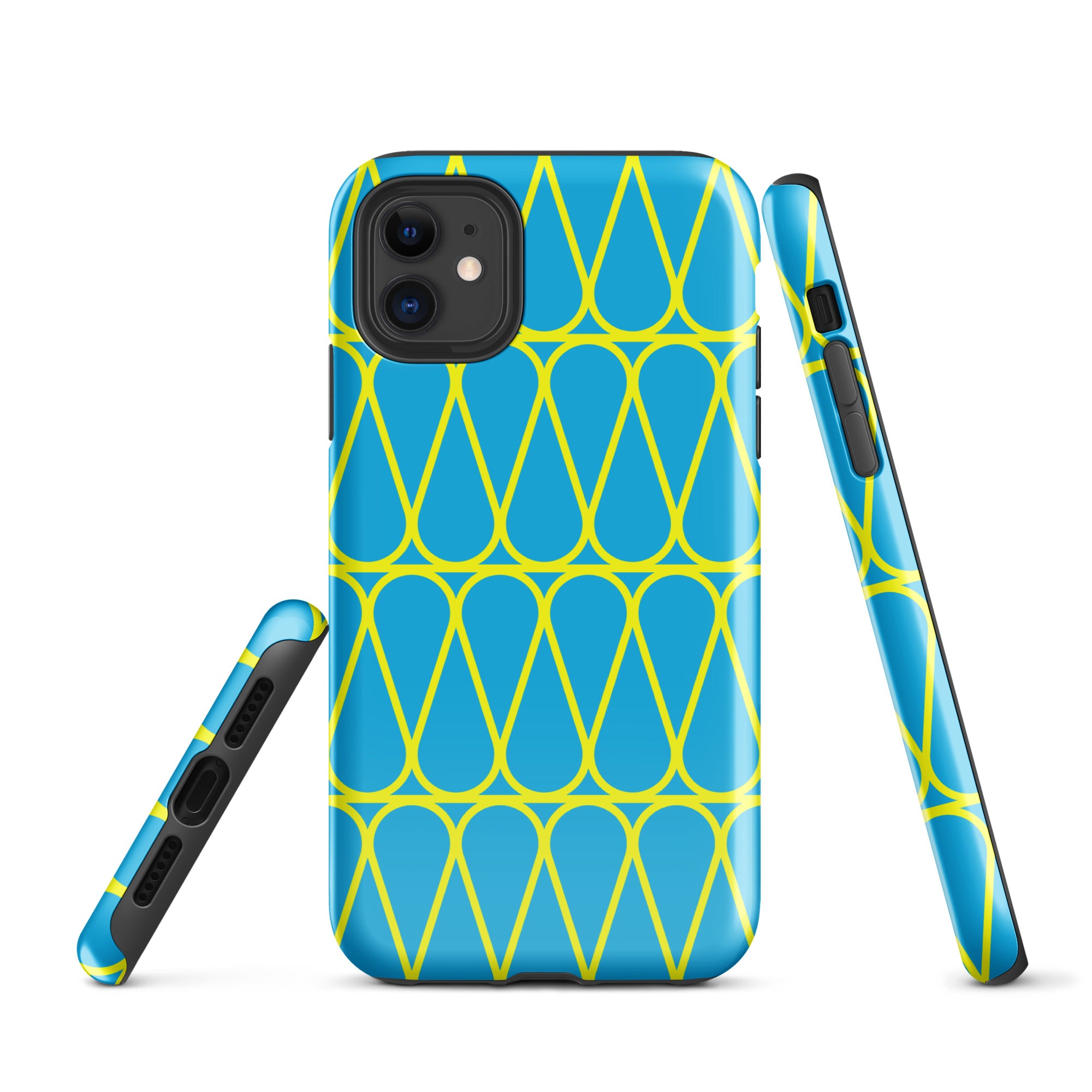 Blue & Yellow Insulation Hatch Tough Case for iPhone® | The Squiggle  Pattern | RIBA Student Exam Gift | Technical Drawing