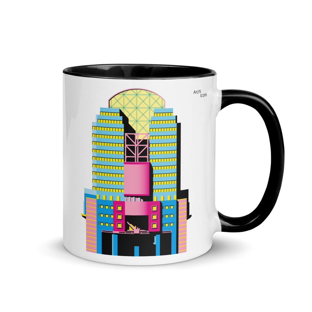 Alban Gate (125 London Wall) Elevation Different Colour Mugs