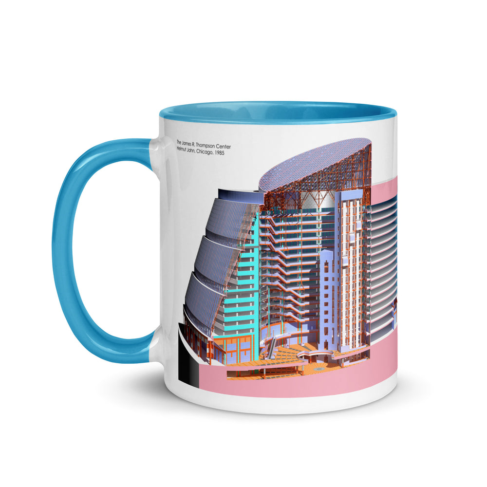 James R. Thompson Center Sectional Perspective Mugs with Color Inside