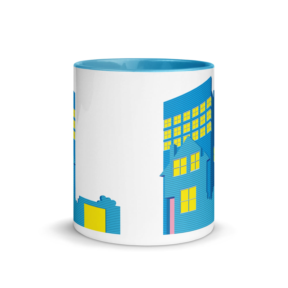 Blue House Blue Mugs