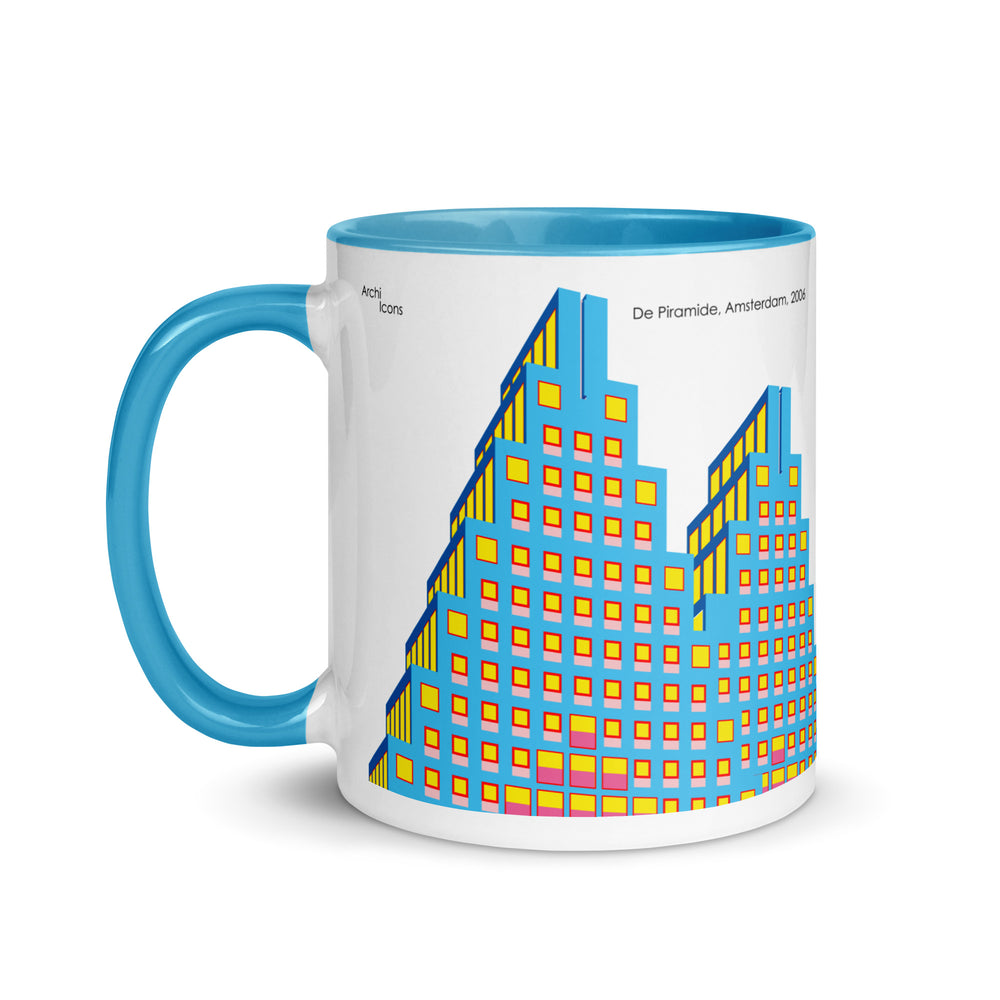 De Piramide Blue Mugs