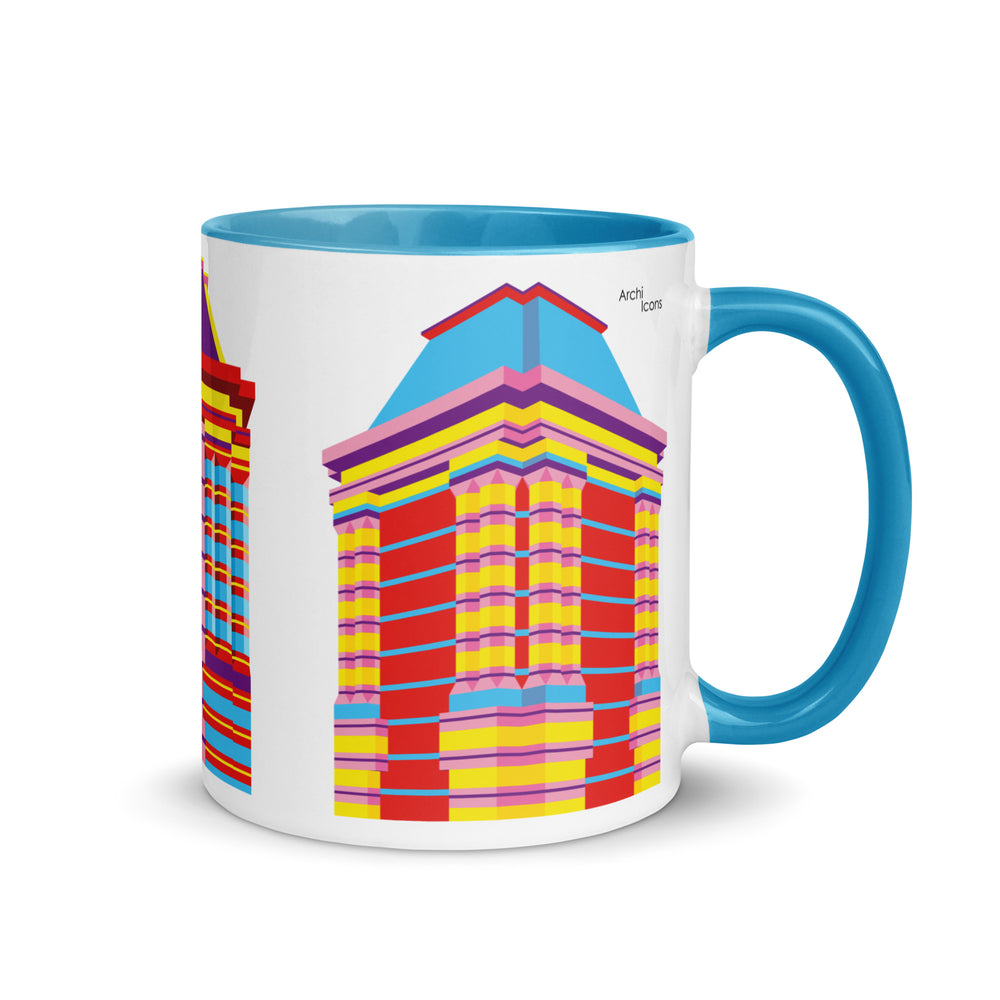 60 Wall Street Blue, Yellow or Red Mugs