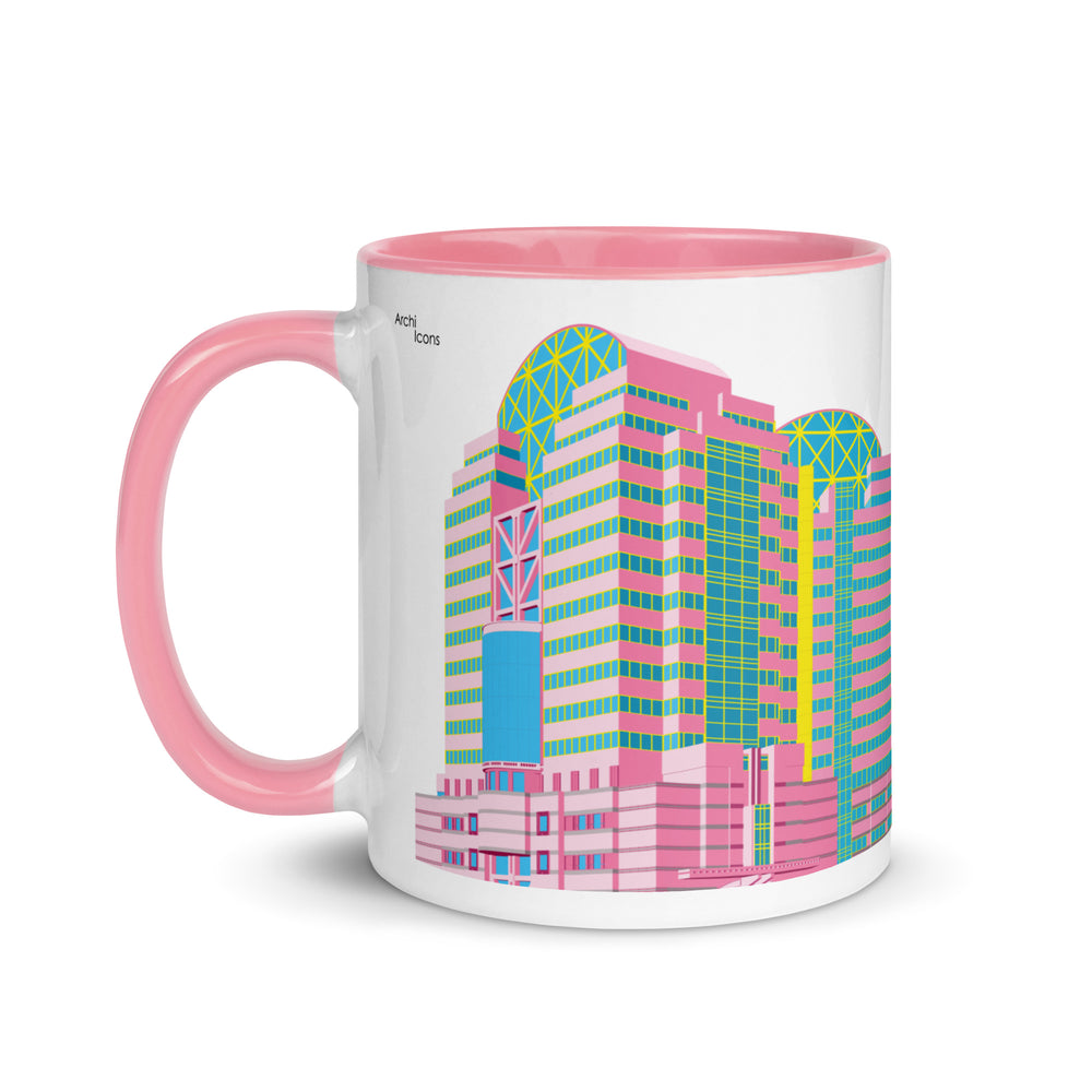 Alban Gate (125 London Wall) Different Coloured Mugs