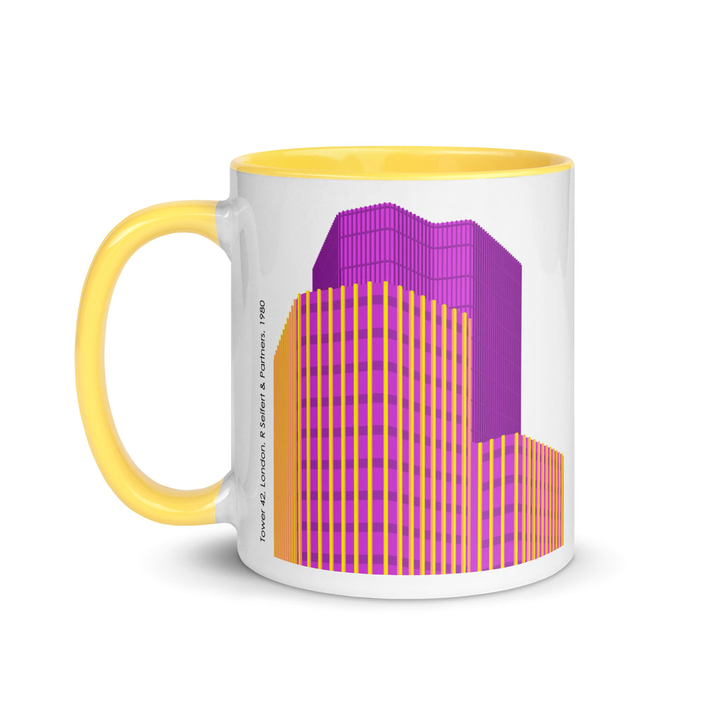 Tower 42 (Nat West Tower) Yellow or Blue Mugs