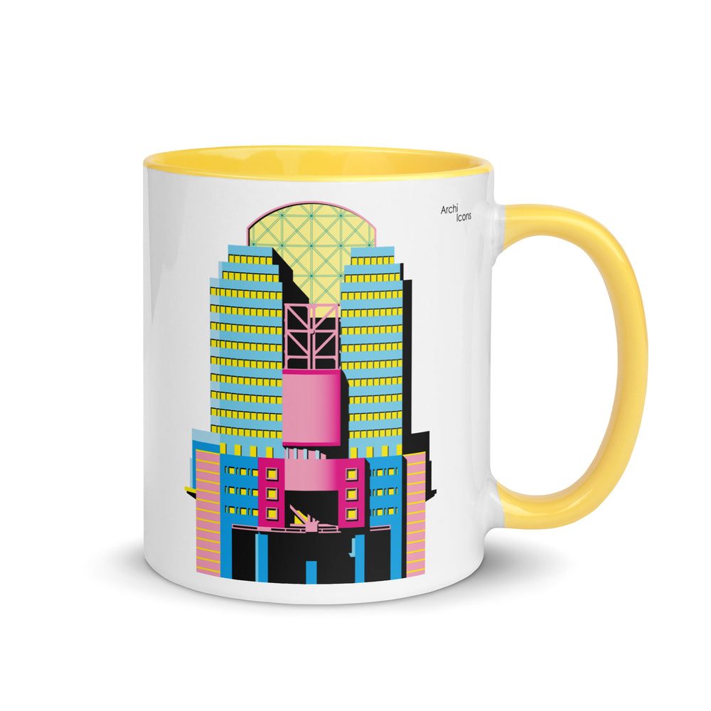 Alban Gate (125 London Wall) Elevation Different Colour Mugs