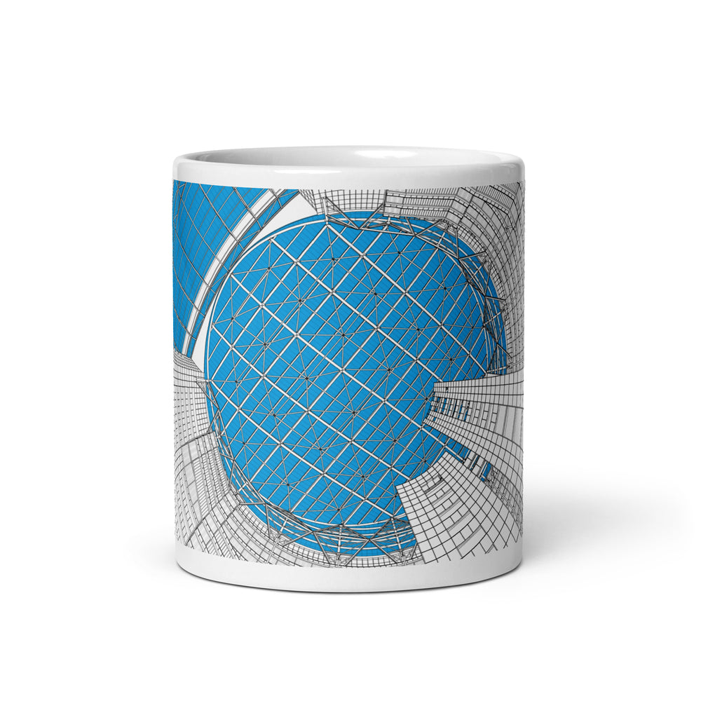 James R. Thompson Center Looking Up B&W Mugs