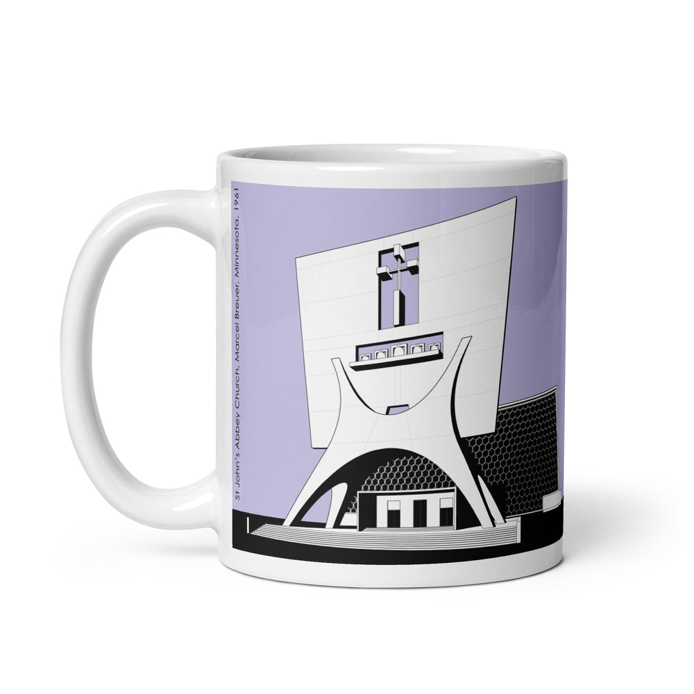 St John's Abbey Church Lilac Mugs