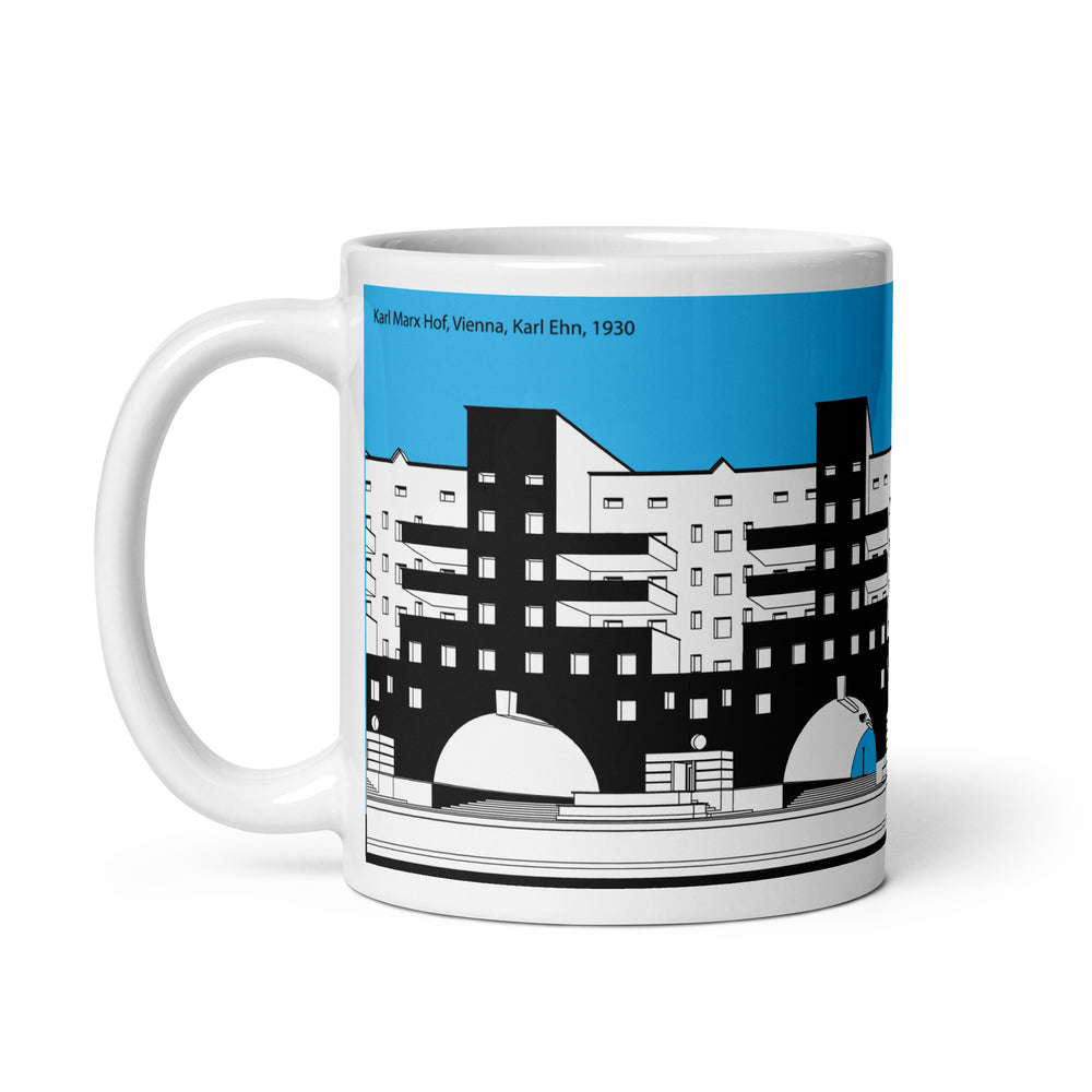 Karl Marx Hof Blue Mugs