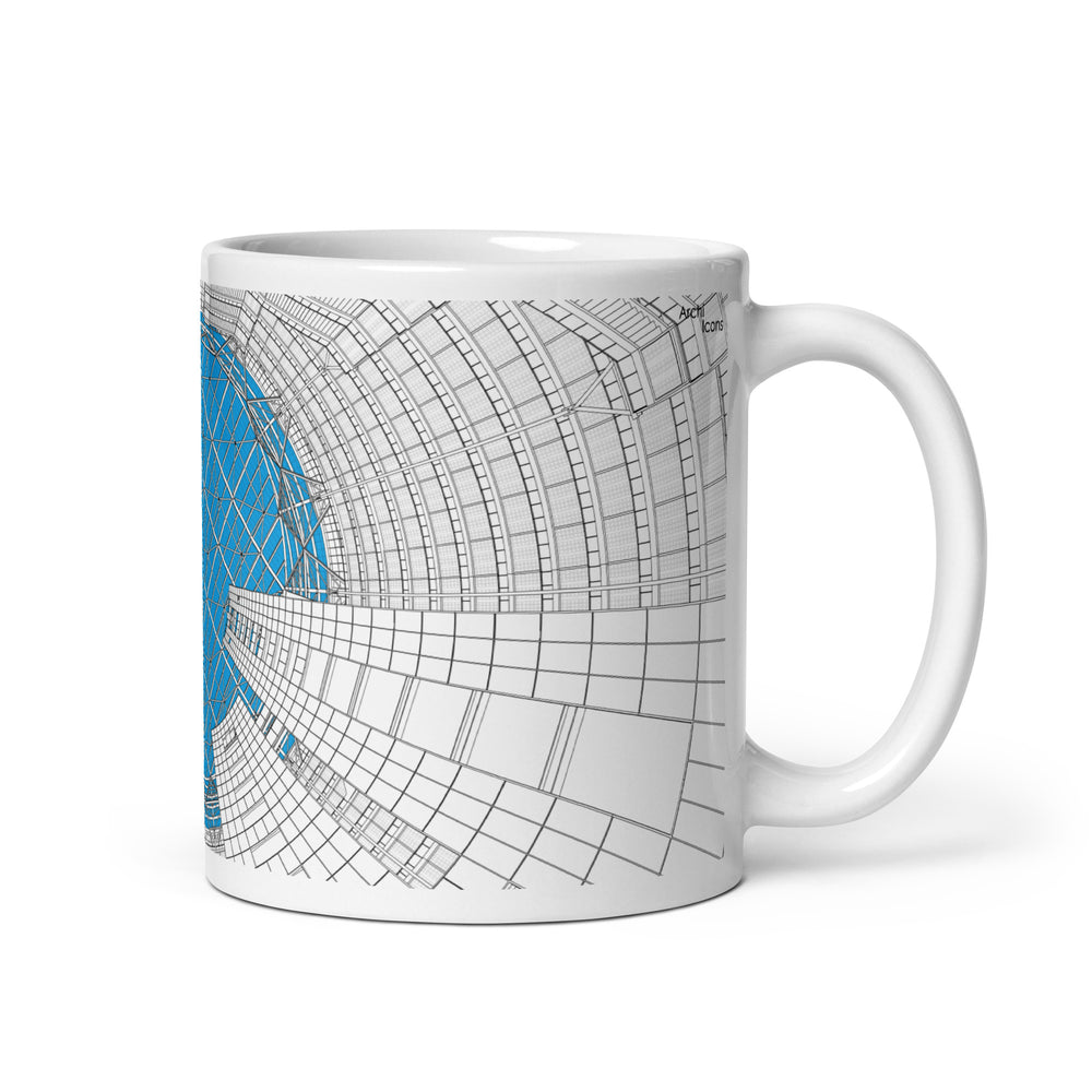 James R. Thompson Center Looking Up B&W Mugs