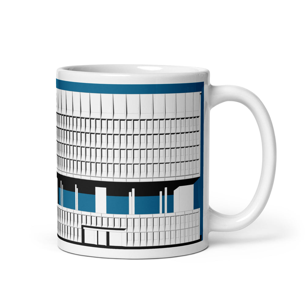 Hotel Marcel (Pirelli Tire Building) Blue Mugs