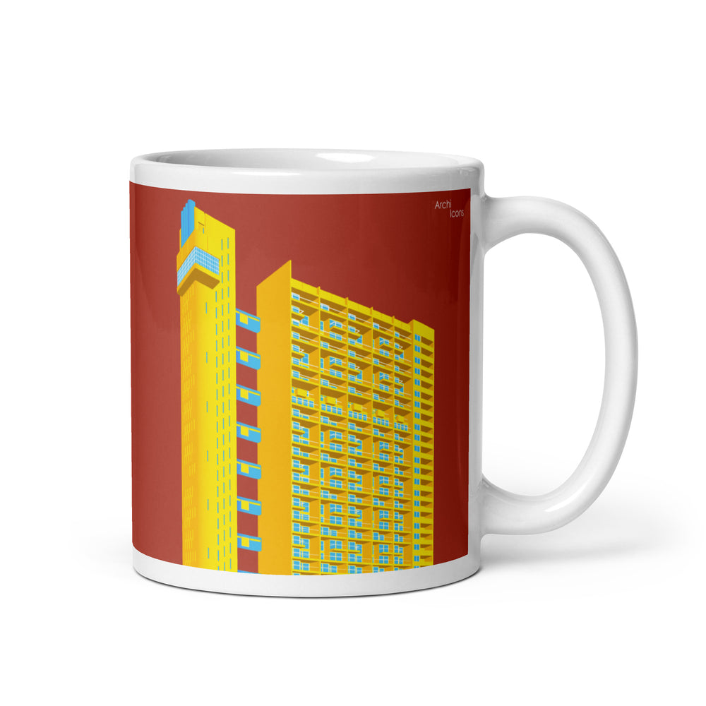 Trellick Tower Colour illustration Mugs