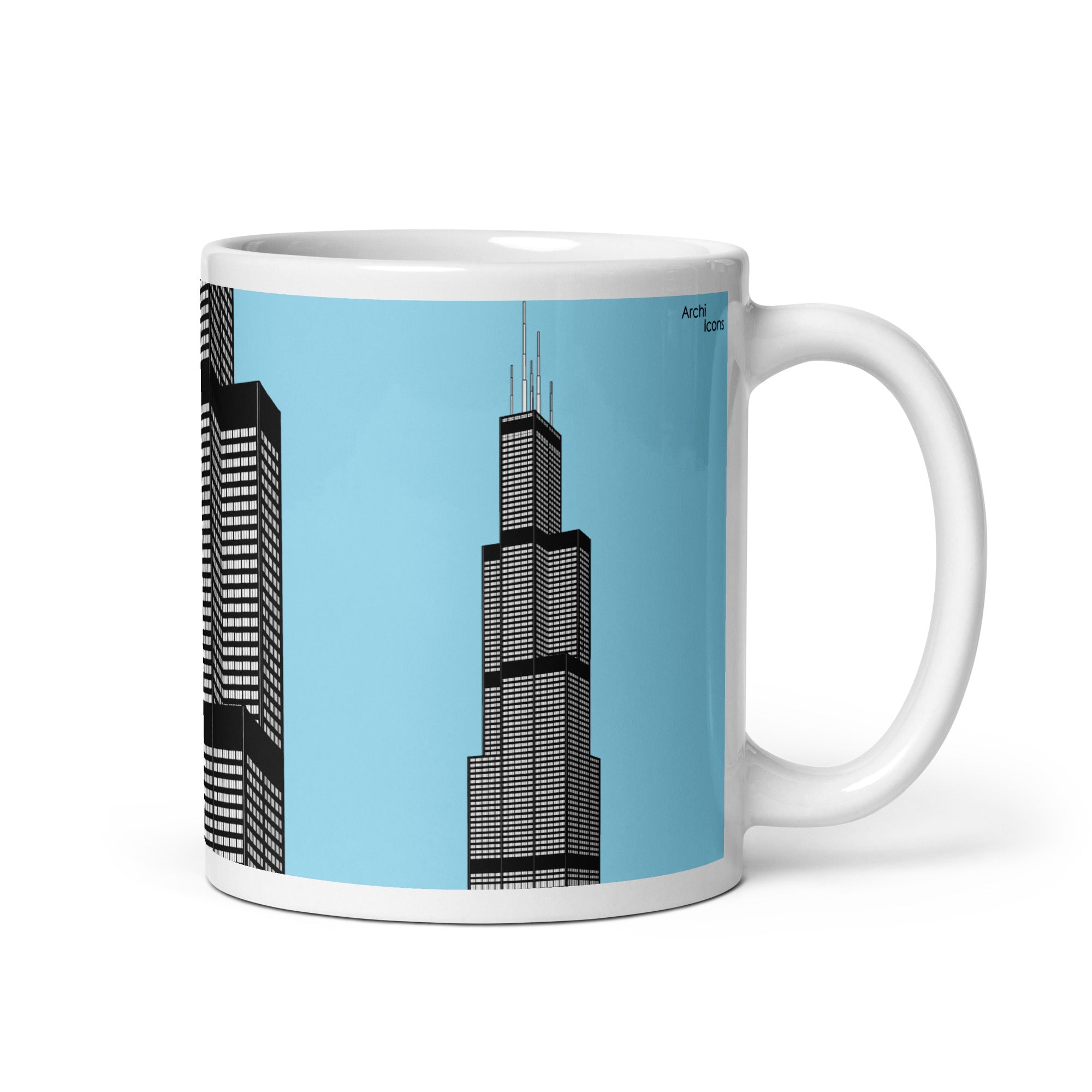 Sears (aka Willis) Tower Blue Mugs