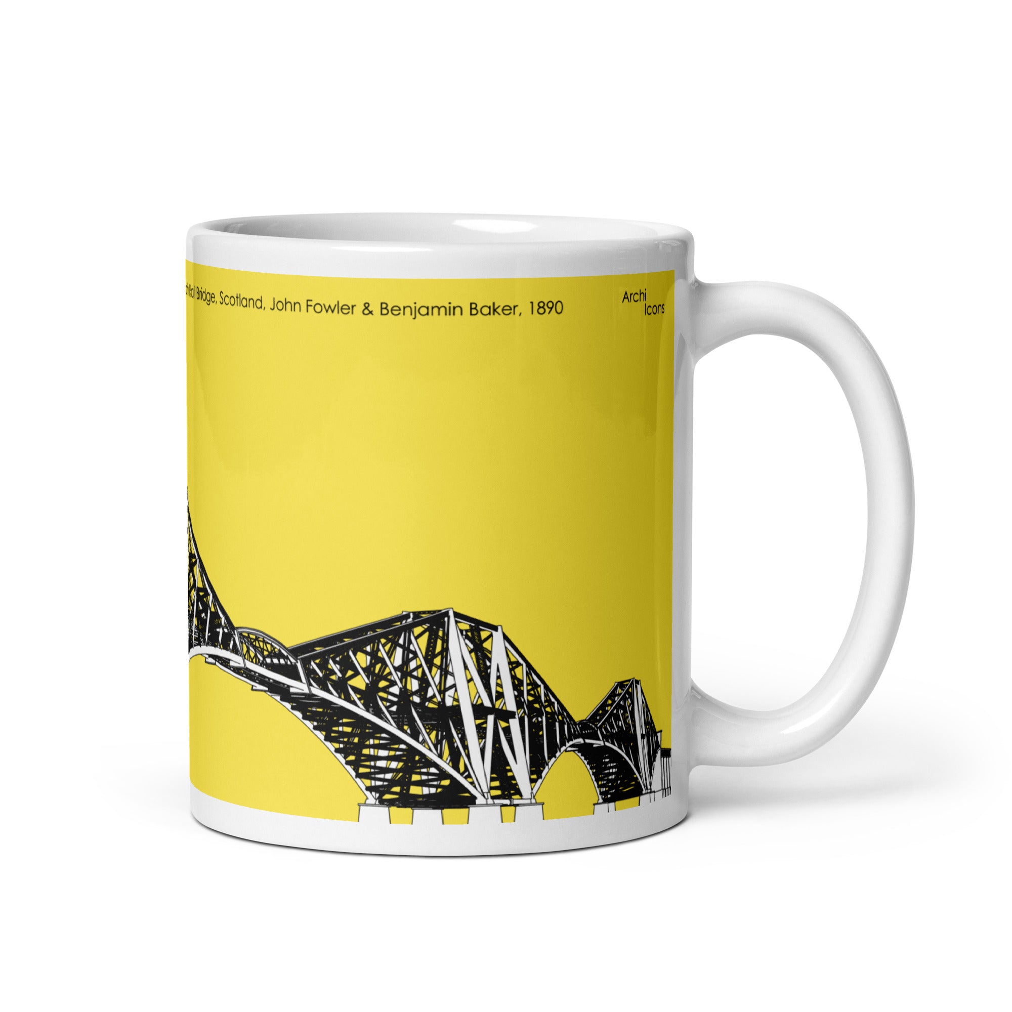 Forth Bridge Yellow Mugs – Iconic Scottish Landmark | Edinburgh