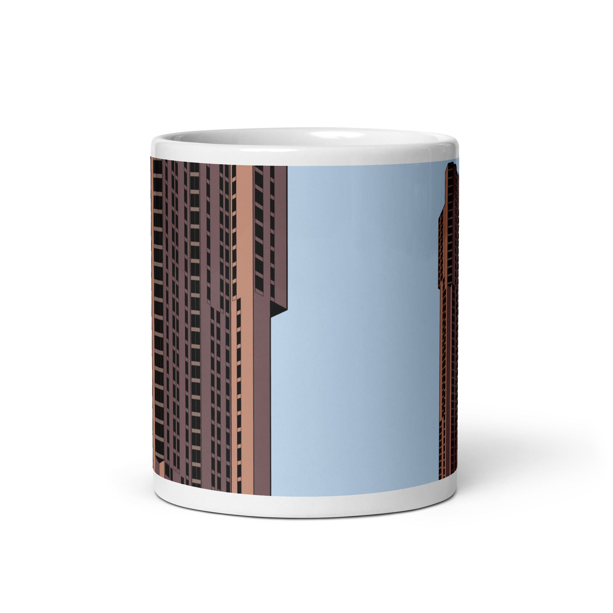 River Park Towers Colour Illustration Mugs
