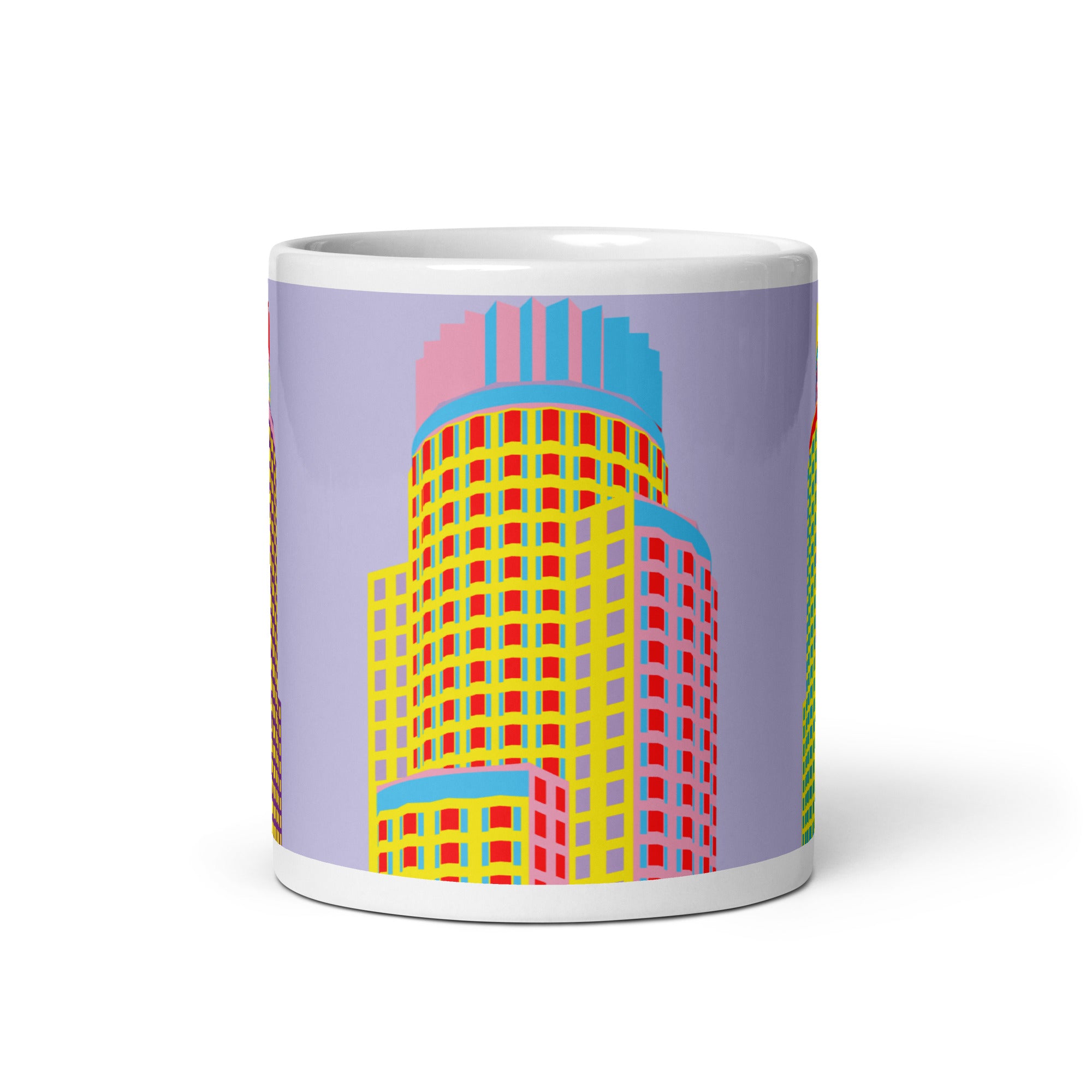 Library Tower / US Bank Tower LA Colour Illustration Mugs