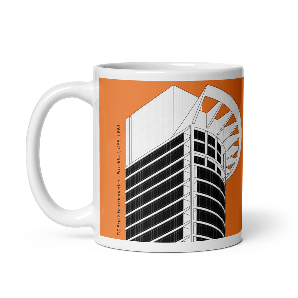DZ Bank HQ Orange Mugs