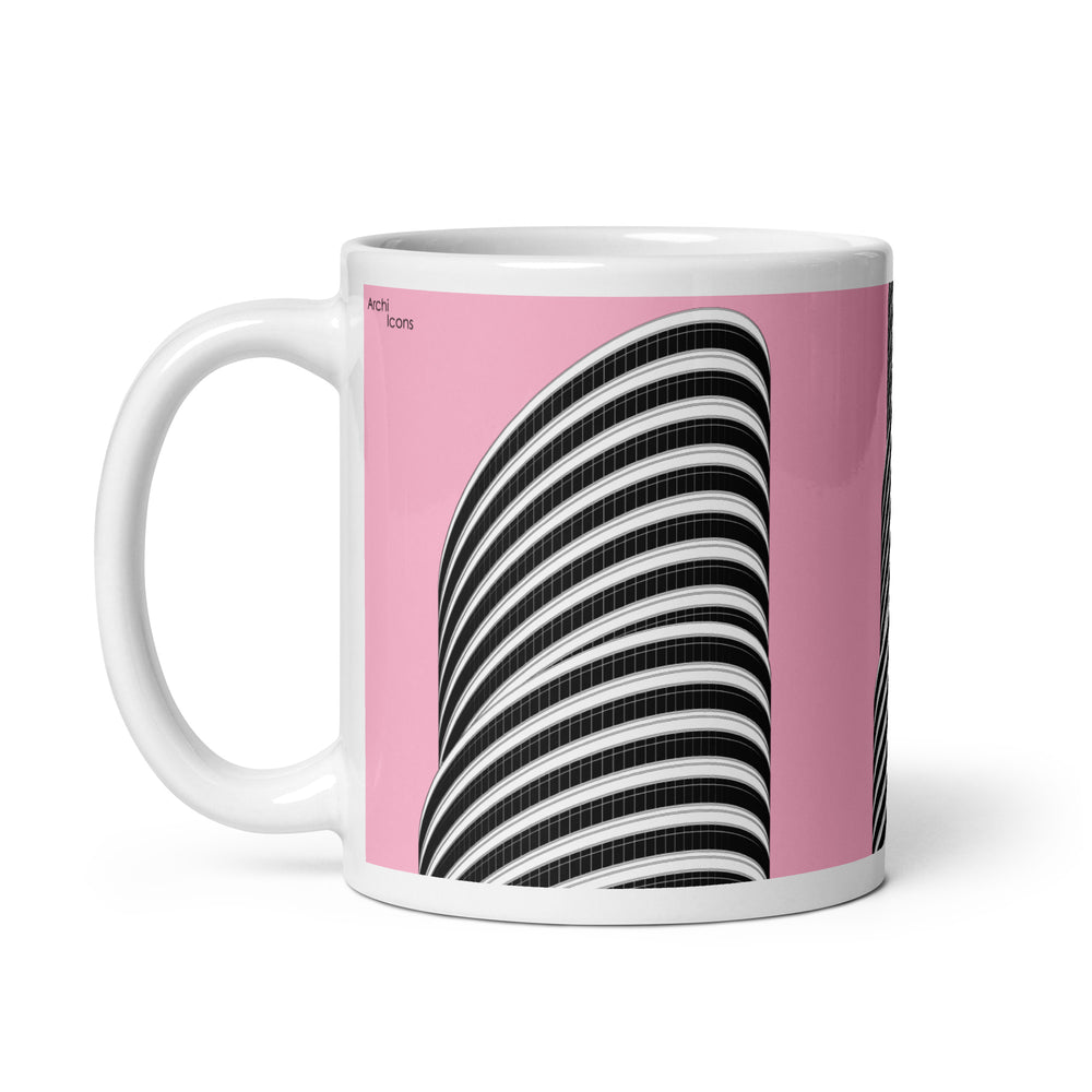 Lipstick Building Pink Mugs