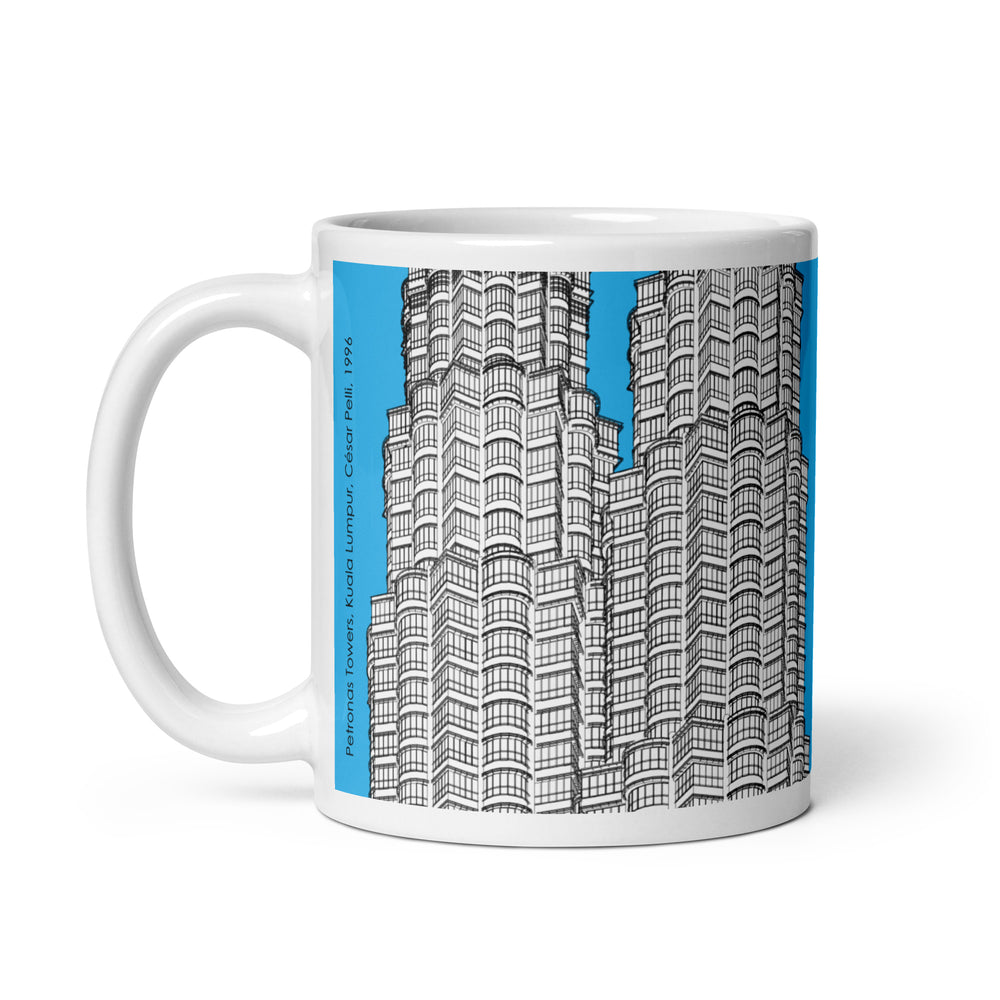 Petronas Towers Blue Mugs