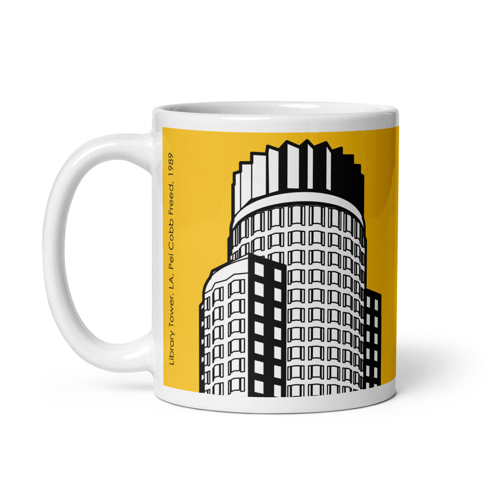 Library Tower / US Bank Tower LA Orange Mugs
