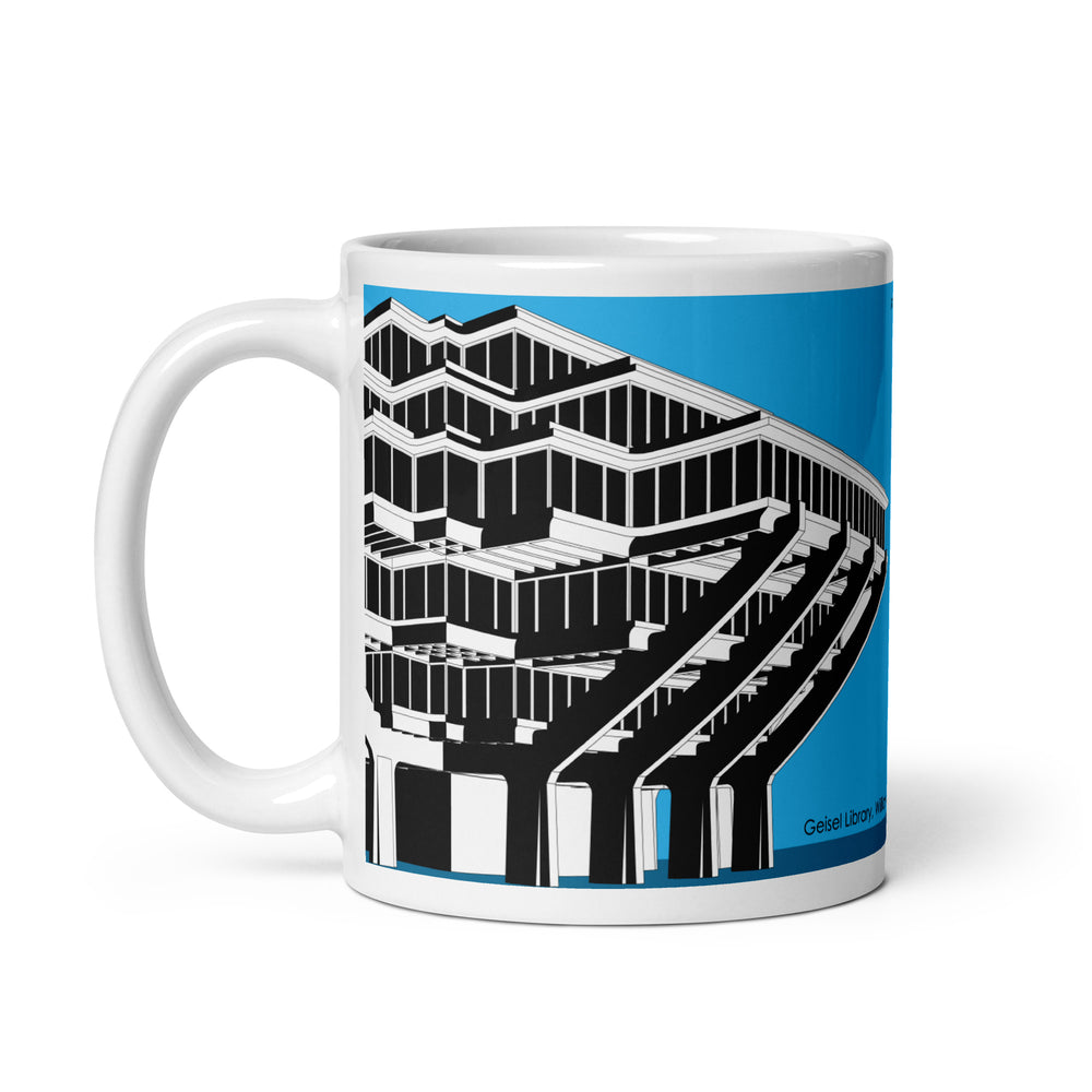 Geisel Library Blue Mugs