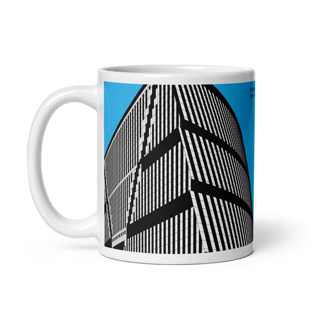 James R. Thompson Center (N La Salle & W Randolph St view) Blue Mugs