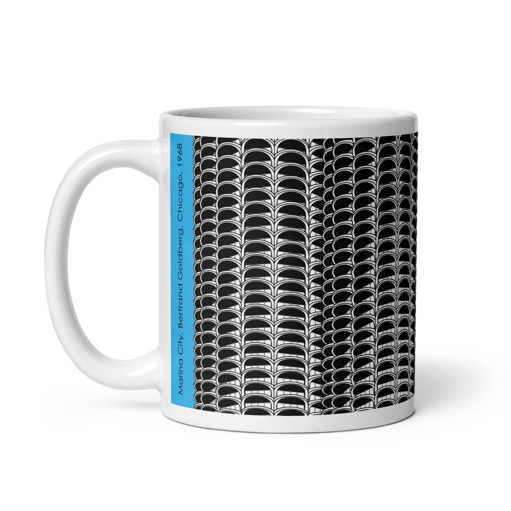 Marina City Blue Mugs