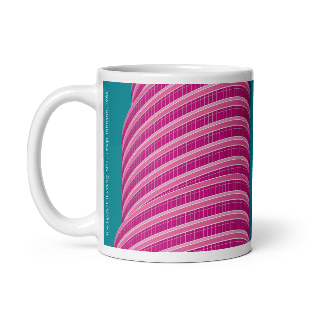 Lipstick Building Colour Illustration Mugs