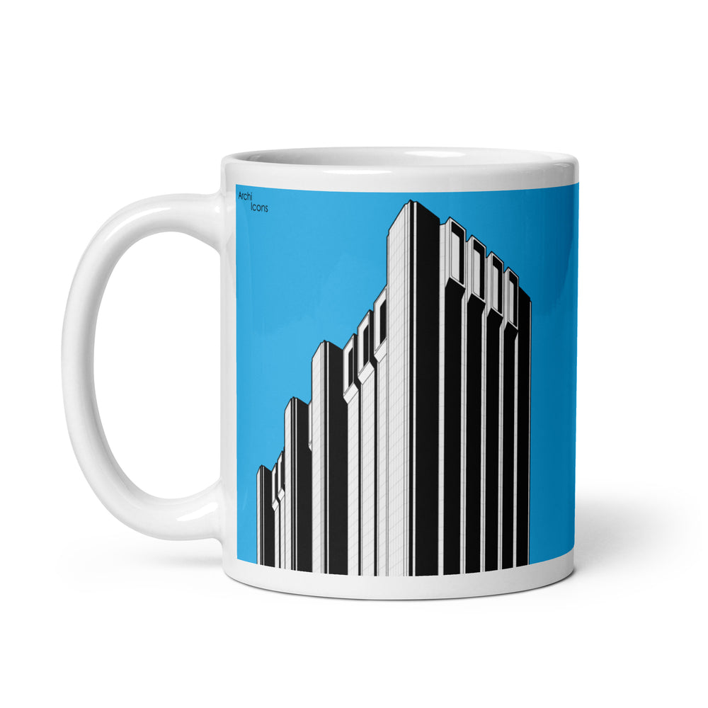 AT&T Long Lines Building Blue Mugs