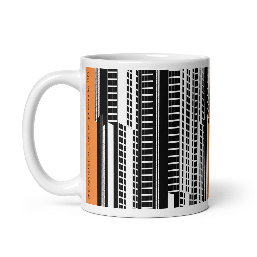 River Park Towers Orange Mugs
