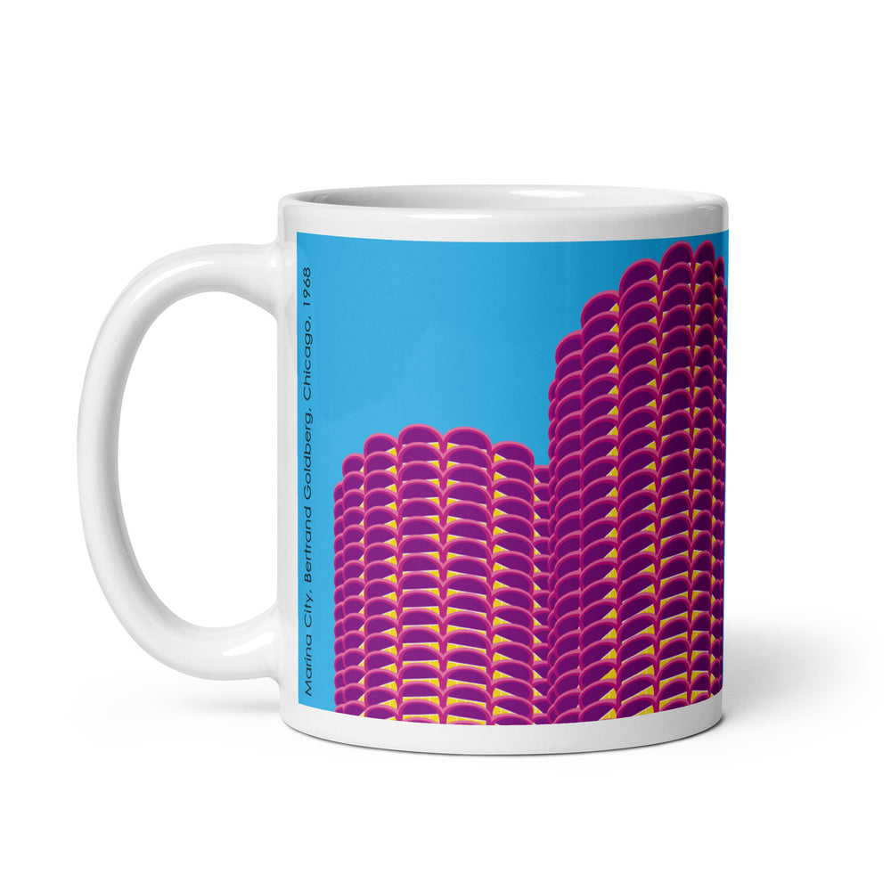 Marina City Colour Illustration Mugs