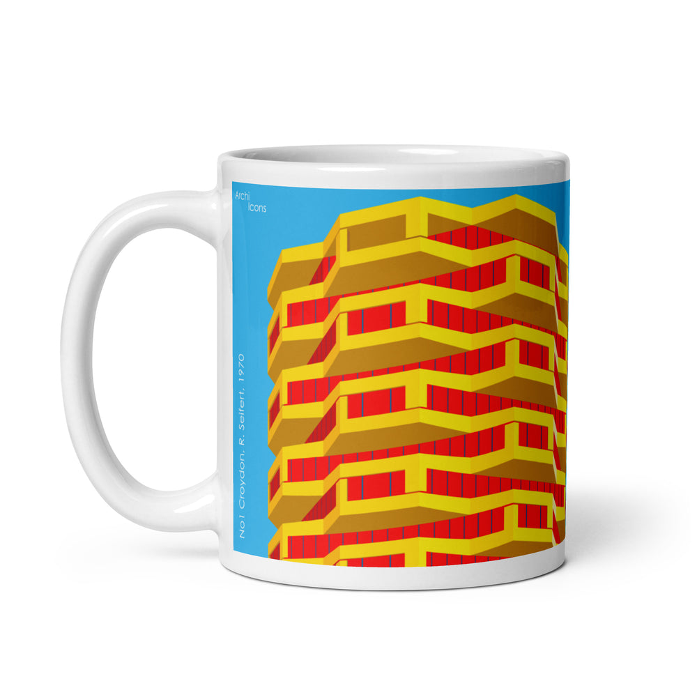 Number One Croydon Colour Illustration Mugs