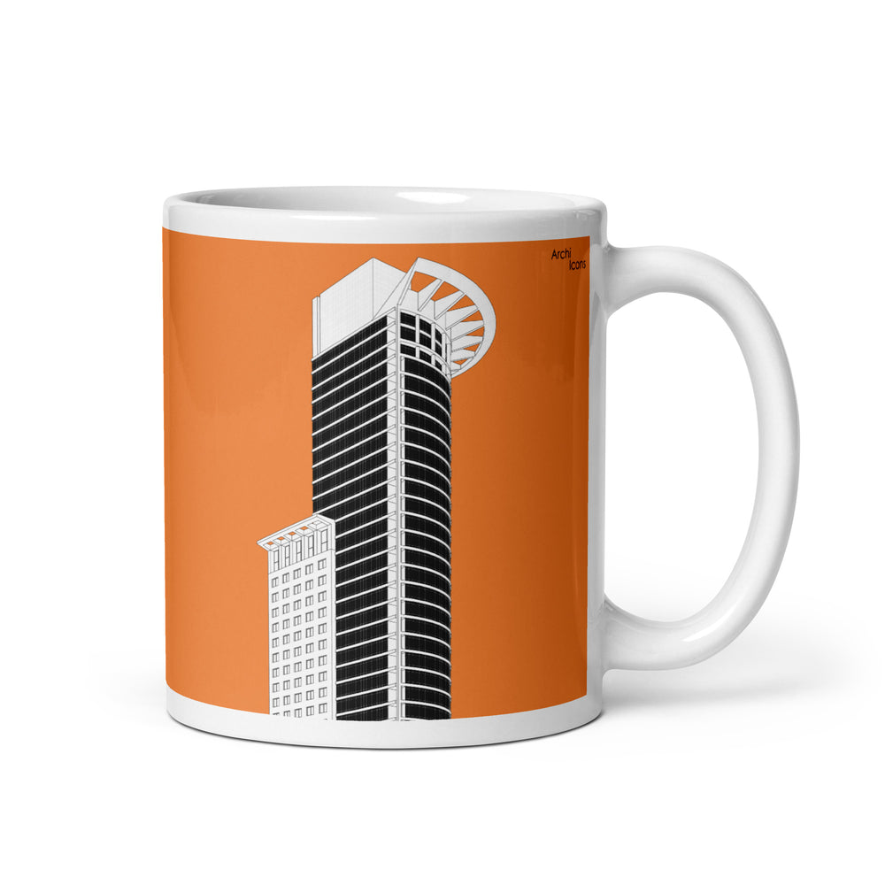 DZ Bank HQ Orange Mugs