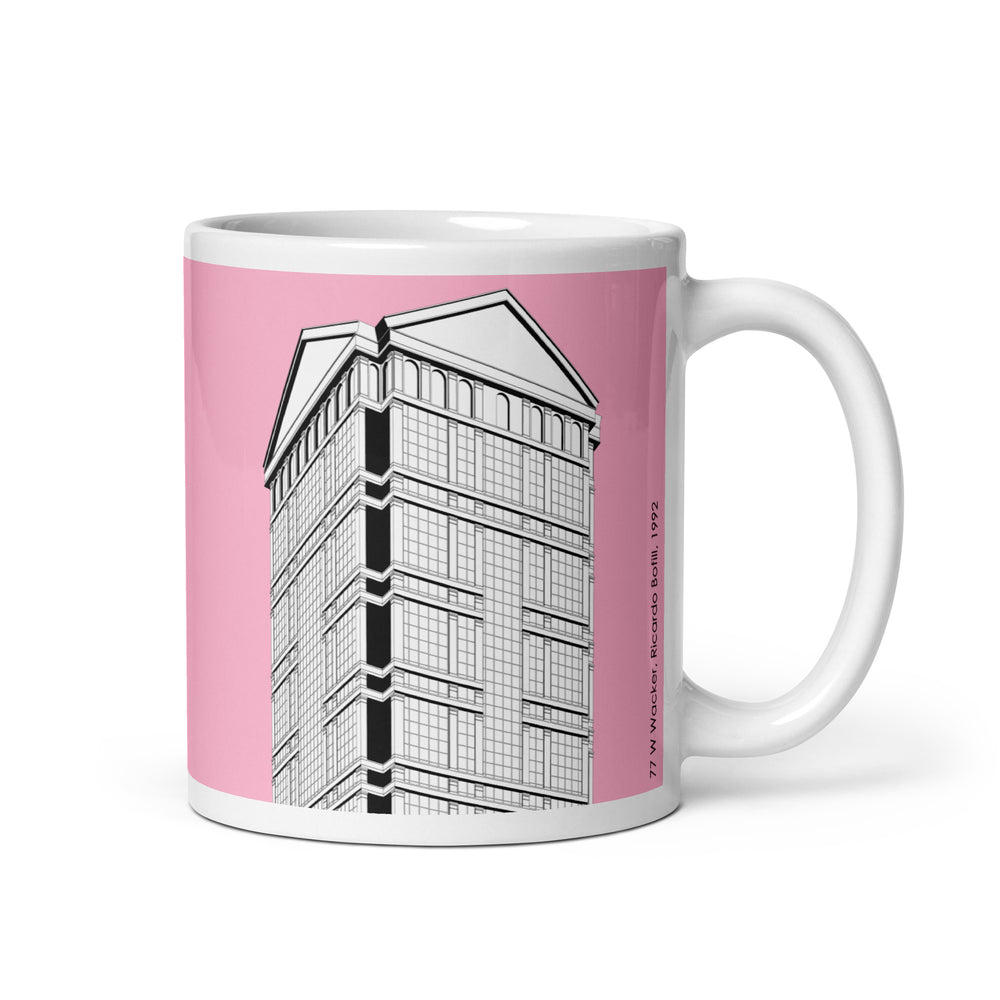 77 West Wacker Pink Mugs
