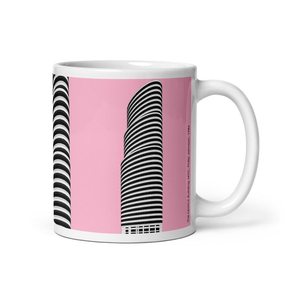 Lipstick Building Pink Mugs