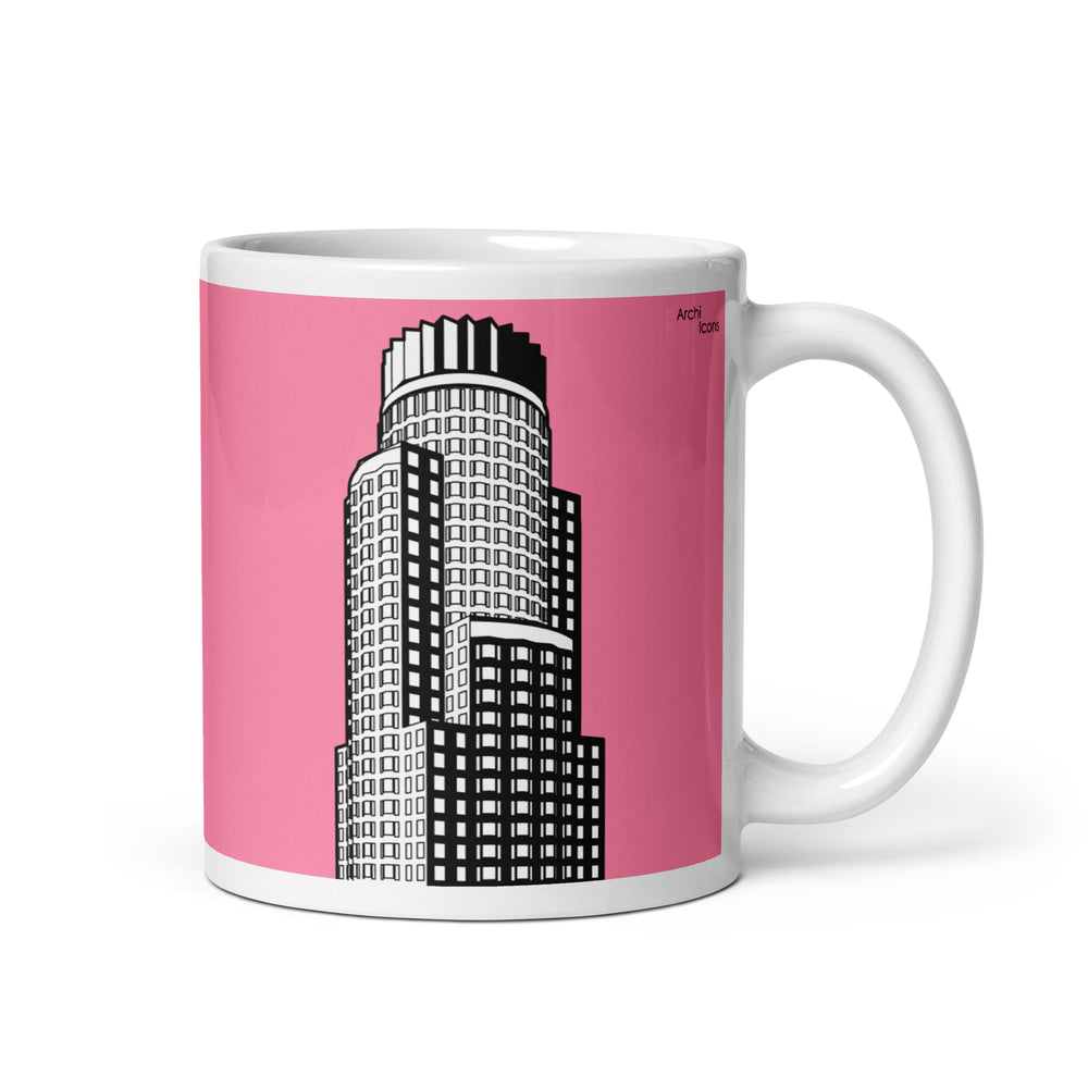 Library Tower / US Bank Tower LA Pink Mugs