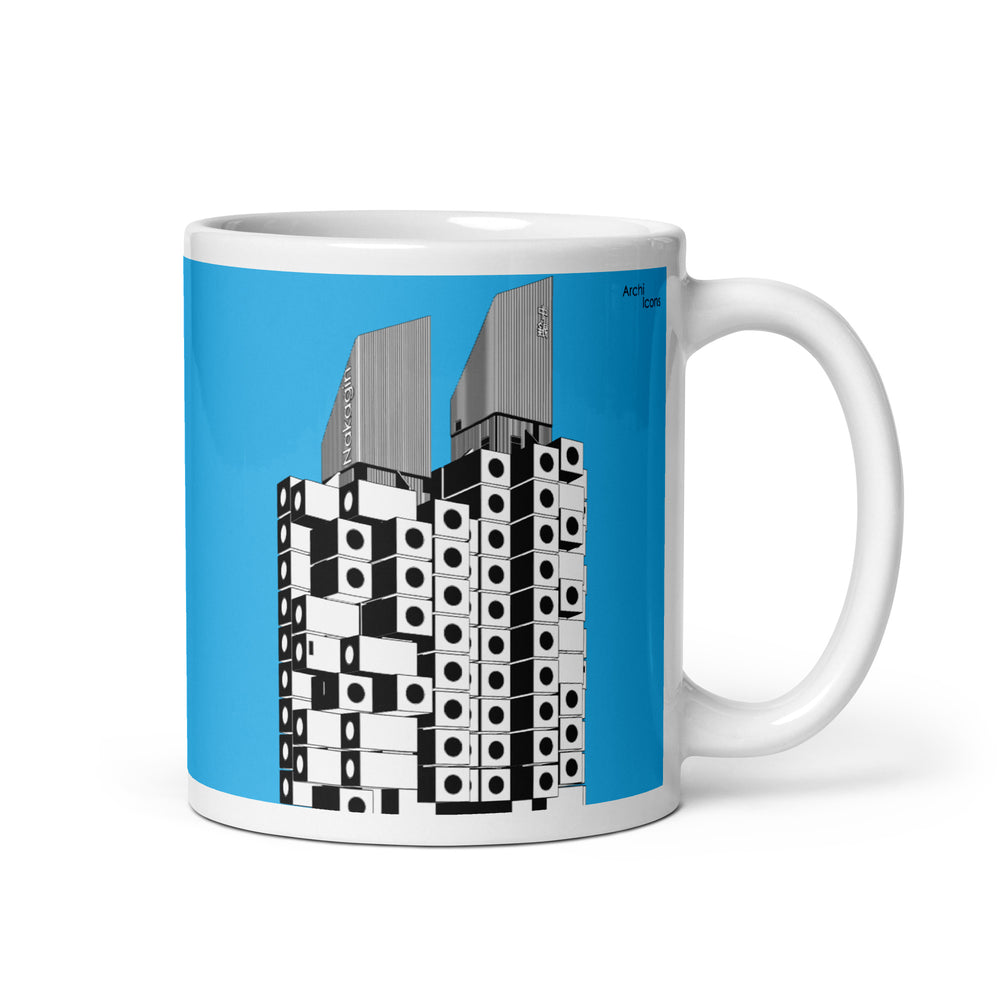 Nakagin Capsule Tower Blue Mugs